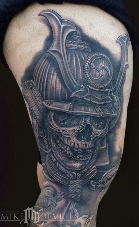 Tattoos - Samurai Skull Tattoo  - 94398